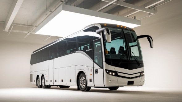 56 passenger charter bus south bend