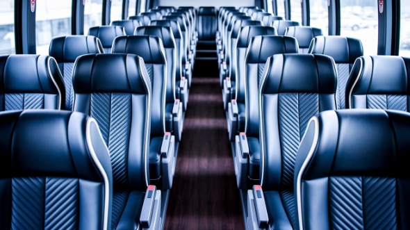south bend 50 passenger charter bus inside