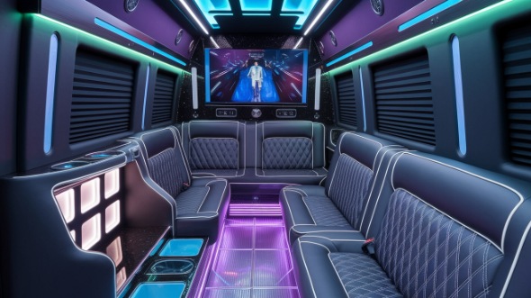 south bend party bus rental inside